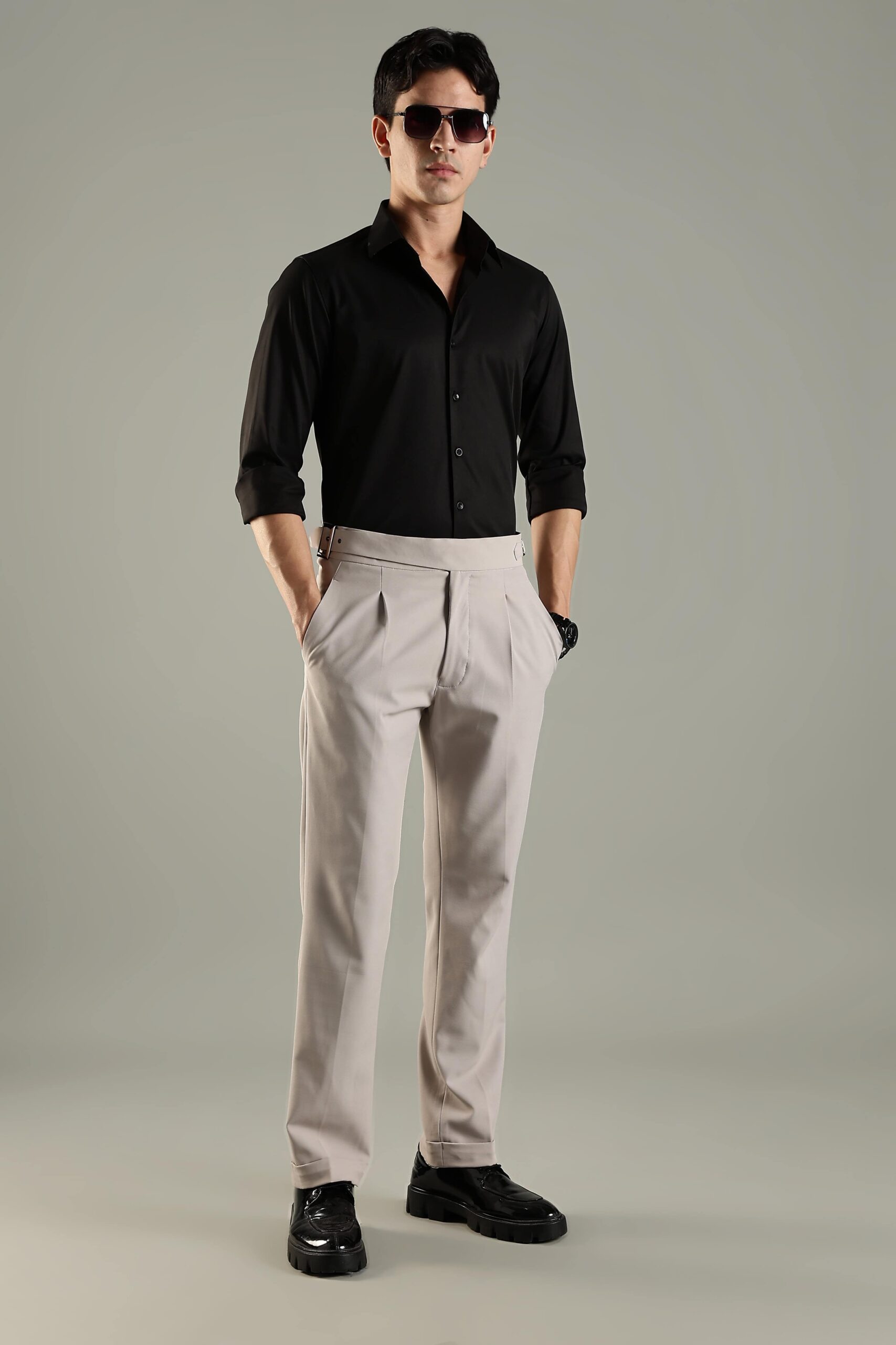 Party black active shirt party wear