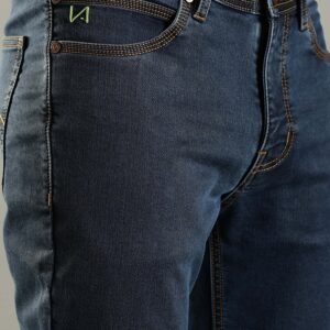 Dirty blue earthy denim jeans men