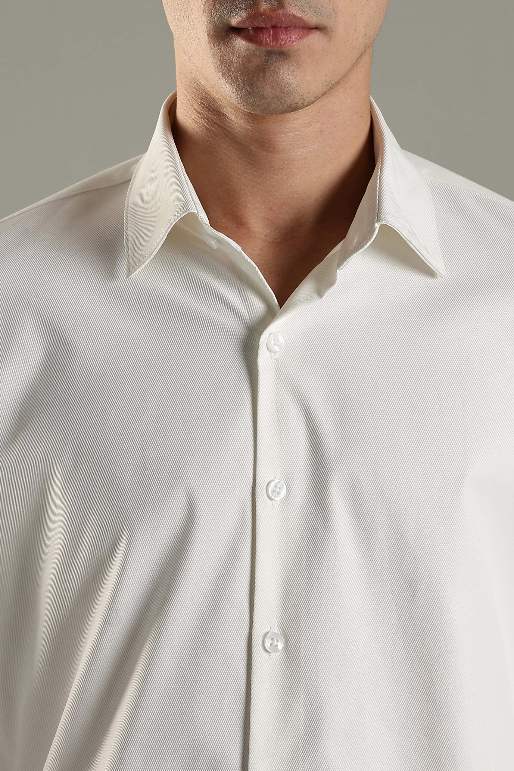 Premium pearl white casual shirt design