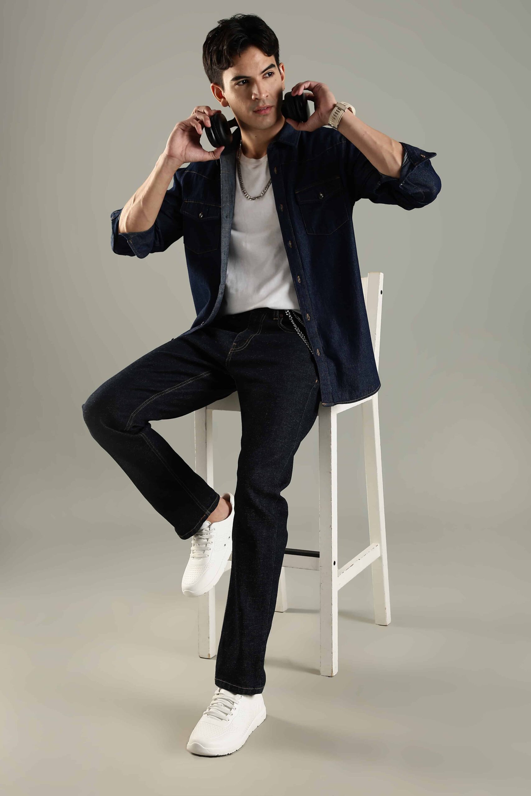 Italian selvedge denim pant classic design