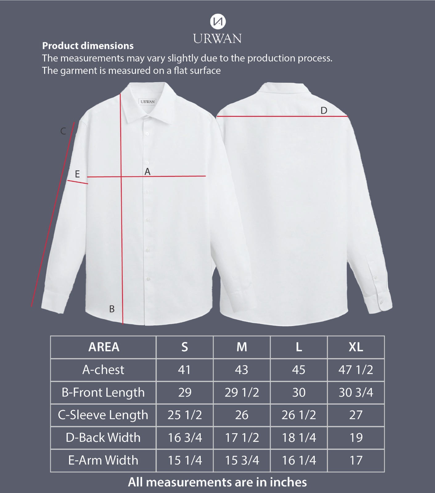 dark blue denim dimensions