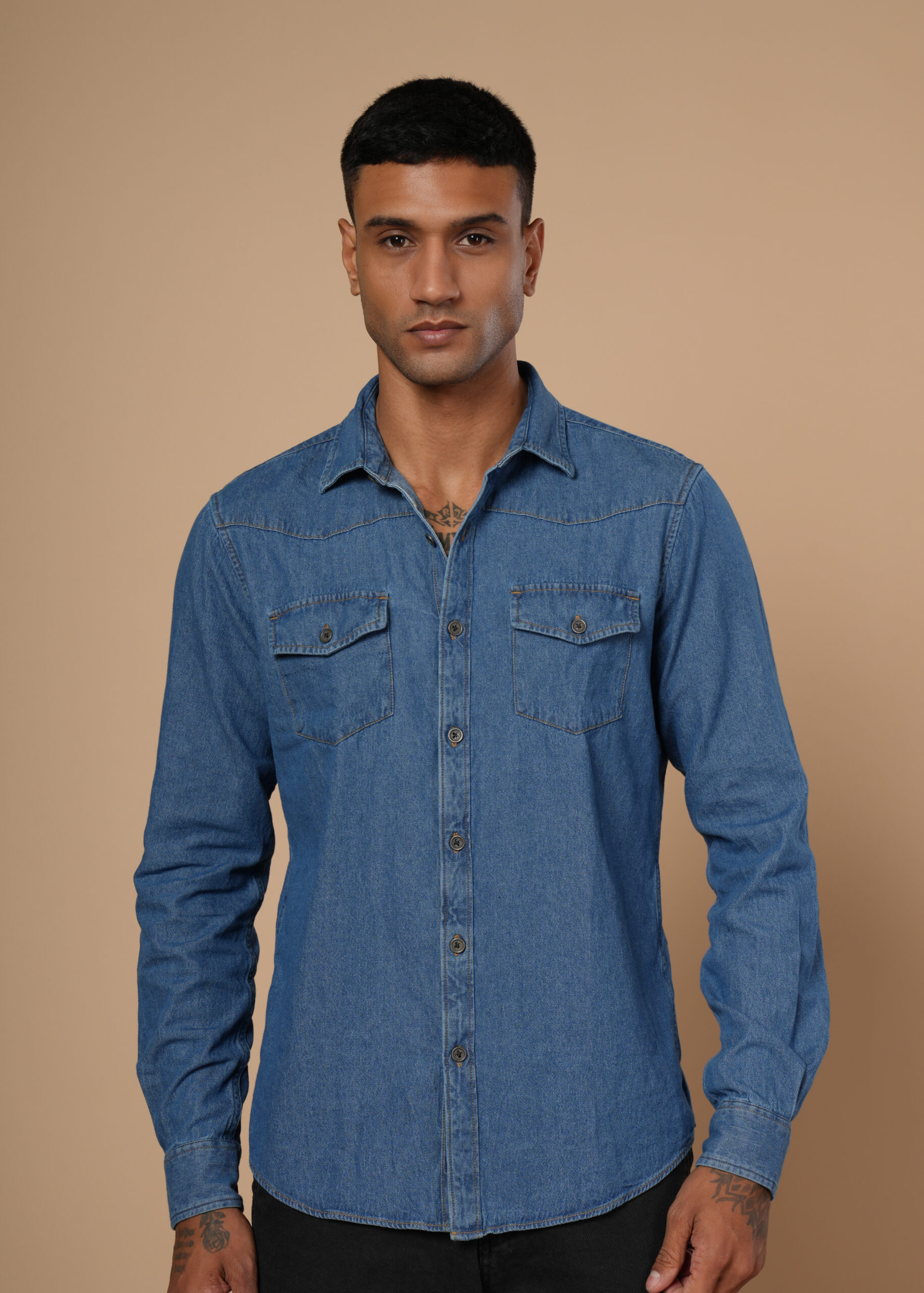 Cool Blue denim Shirt