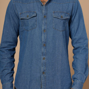 cool blue denim shirt